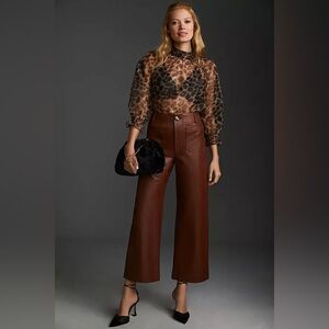 Maeve Colette Leather Pants Size 29